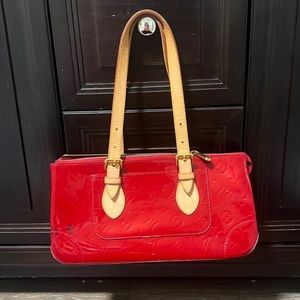 AUTHENTIC LOUIS VUITTON Rosewood Avenue Handbag Monogram Vernis